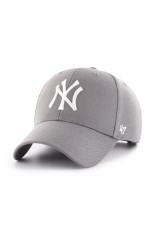 47brand șapcă MLB New York Yankees culoarea gri, cu imprimeu B-MVPSP17WBP-DY