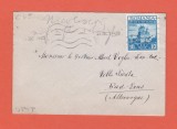 AMS @ - PLIC ROMANIA 1937, CIRCULAT GERMANIA, FRANCATURA SIMPLA