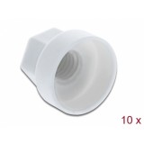 Set 10 buc protectii impotriva vremii/coroziunii pentru surub M6 Alb, Delock 60249