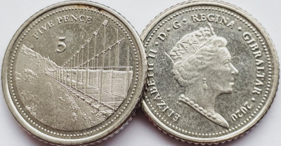 3092 Gibraltar 5 pence 2020 Elizabeth II (Windsor Bridge) foto