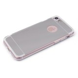 Husa iPhone 8 Oglinda Argintie, Bumper TPU, Protectie 360 Grade, Anti-zgarieturi