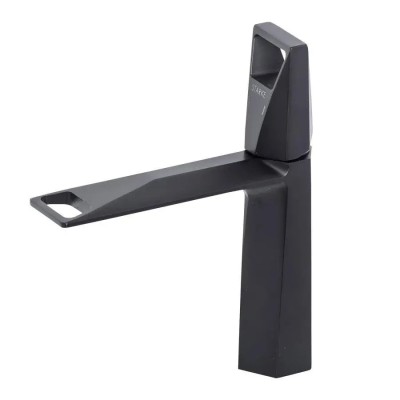 Baterie Lavoar Monocomanda Cartus Ceramic Alama Sanitara Negru Satin Racorduri si Kit Fixare Incluse 10107H ModernLight Concept foto