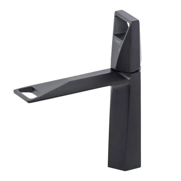 Baterie Lavoar Monocomanda Cartus Ceramic Alama Sanitara Negru Satin Racorduri si Kit Fixare Incluse 10107H ModernLight Concept