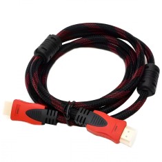 Cablu Hdmi MRG M749, 150cm, Digital, Negru cu Rosu C749 foto