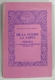 DE LA CUVINT LA FAPTA , PREDICI de OLIVIAN BINDIU , 1991 , DEDICATIE*