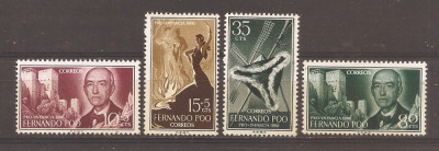 Fernando Poo 1960 - Manuel de Falla, 1876-1946, MNH foto