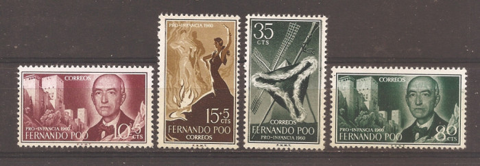 Fernando Poo 1960 - Manuel de Falla, 1876-1946, MNH