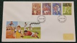 Anglia 1980 - sport, serie pe FDC