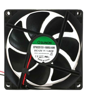 Ventilator DC axial 12VDC 92x92x25 mm 87.04m3/h 34dBA 24AWG foto