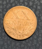 Portugalia XX centavos 1956