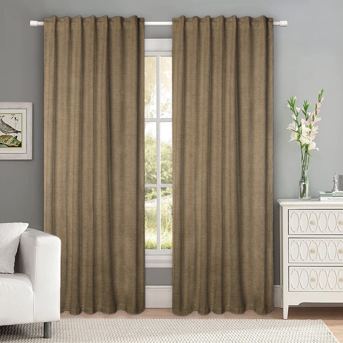 Draperie tip tesatura in cu rejansa transparenta cu ate pentru galerie, Madison, 150x260 cm, densitate 700 g/ml, Viggo, 1 buc