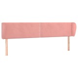 Cumpara ieftin Tablie de pat cu aripioare roz 203x23x78/88 cm catifea