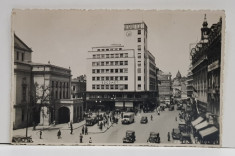 BUCURESTI , PIATA TEATRULUI NATIONAL , BLOCUL ADRIATICA SI CALEA VICTORIEI , CARTE POSTALA ILUSTRATA , MONOCROMA, NECIRCULATA , PERIOADA INTERBELICA foto