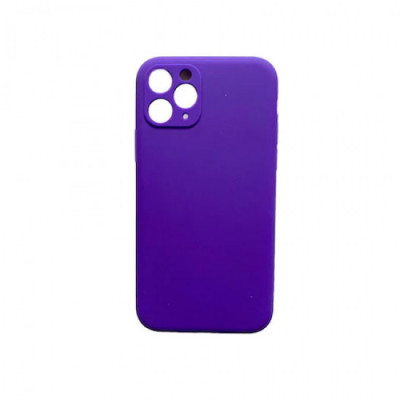 Husa silicon soft-touch compatibila cu Apple IPhone 11, Lavanda Purple foto