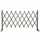 Gard cu zabrele de gradina, gri, 150x80 cm, lemn masiv de brad GartenMobel Dekor, vidaXL