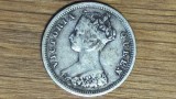 Hong Kong - raritate argint - moneda de colectie - 10 cents 1893 - Victoria, Asia