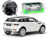 Macheta Range Rover Evoque alb 1:24 deschide usile fata si capota motor