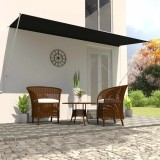 vidaXL Copertină retractabilă, antracit, 400 x 150 cm 143763