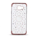 Husa Silicon 3D Stars Samsung G930 Galaxy S7 Rose Gold