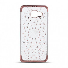 Husa Silicon 3D Stars Samsung G930 Galaxy S7 Rose Gold