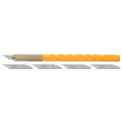 Cutter/cutit pentru lucrari grafica, 5 lame rezerva, OLFA GartenVIP DiyLine foto