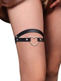 Eross jartiera Heart Ring Black