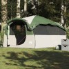 VidaXL Cort de familie tunel, 6 persoane, verde, impermeabil 4009572
