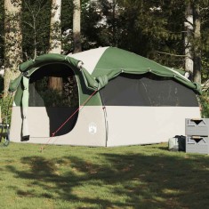 vidaXL Cort de familie tunel, 6 persoane, verde, impermeabil 4009572