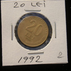 M1 C10 - Moneda foarte veche 62 - Romania - 20 lei 1992