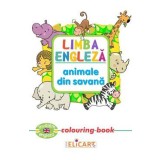 Limba engleza: Animale din savana (Colouring Book)