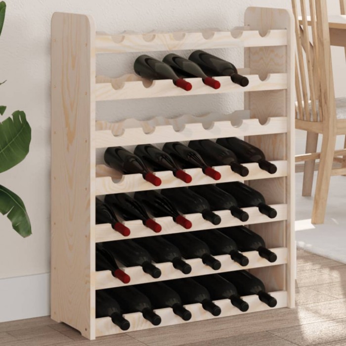 Suport de vinuri, 67,5x25x87 cm, lemn masiv de pin