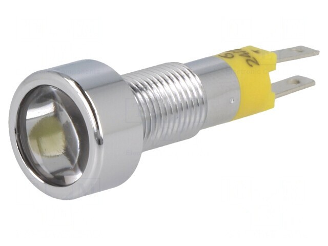 Lampă de control LED galbenă &Oslash;8,2mm 24-28V