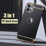 Husa compatibila cu Apple iPhone 12 PRO, Elegance Luxury 3in1 Black, MyStyle&reg;