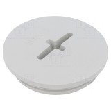 Capac de protecție poliamidă gri deschis 8mm IP56