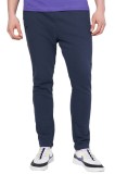 Pantaloni Sport Barbati Joma Montana Straight Bleumarin Bumbac Fleece, Buzunare Laterale, Fermoar Calcai