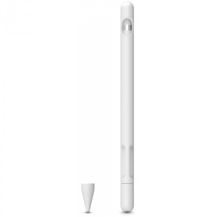 Husa TECH-PROTECT SMOOTH pentru Apple Pencil, Alba