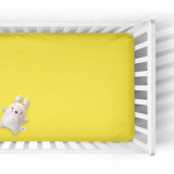 Cearceaf cu elastic din tricot, 140x70 cm, Yellow Sun, Tuxi Brands