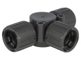 Conector T poliamidă HelaGuard 50-135&deg;C IP66 negru