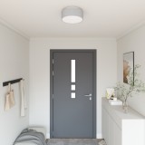 VidaXL Lămpi de Tavan &icirc;ncastrate Gri &Oslash; 30 cm Material Textil E27