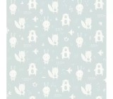 Tapet Copii My Kingdom L91304, Animale Albe Fundal Albastru, 0.53x10m, Semilavabil