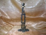 Cumpara ieftin Sfesnic Art Deco Menorah bronz, Israel, colectie, cadou, vintage