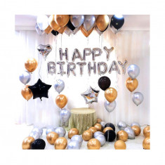 Set 74 baloane pentru petrecere, aniversare HAPPY BIRTHDAY