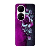 Husa compatibila cu Huawei Nova Y70 model Vintage rose art, Silicon, TPU, Viceversa, Transparent, Carcasa