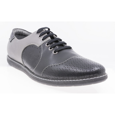 Pantofi barbati, Covi Star-COV-480, casual, piele naturala, gri foto