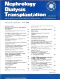 Nephrology Dialysis Transplantation Oxford University Press 1996 Carte Medical Journal