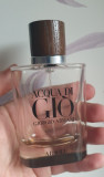 Sticla goala parfum original Acqua din Gio Giorgio Armani, Absolu 75 ml, Apa de colonie, Negru