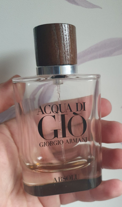 Sticla goala parfum original Acqua din Gio Giorgio Armani, Absolu 75 ml