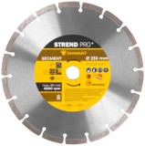 Disc diamantat segmentat Strend Pro 521A, 230 mm, pentru taiere uscata