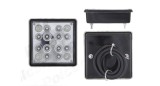 Lampa mers inapoi Universala, partea Spate Stanga/ Dreapta, Patrata, 100x100mm, Cu Led,