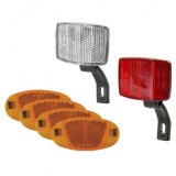 Set Catadioptru + ochi de pisica alb si rosu Cod:AWR1346